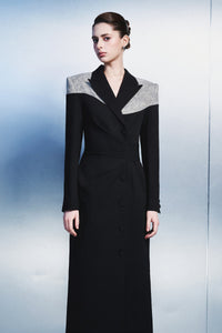 Ruvrek Notch Neck Maxi Dress