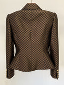 Mercer Monogram Blazer In Brown
