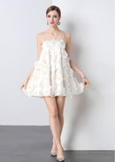 Manon Crystal-Embellished Floral Mini Dress