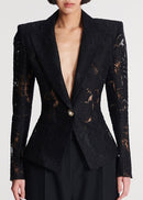 Leldrin Long Sleeve Lace Blazer