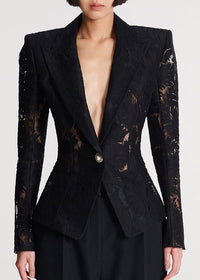 Leldrin Long Sleeve Lace Blazer
