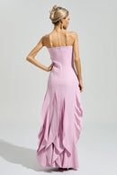 Solvrek Pink Mermaid Maxi Dress