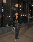 Gustine Long Sleeve Embellished Mesh Top