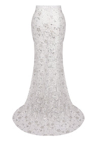 Nedelya Crystal-Embellished Backless Suit Blazer And Maxi Skirt Set