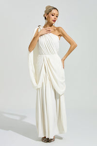 Pyrakon Apricot Sleeveless Maxi Dress