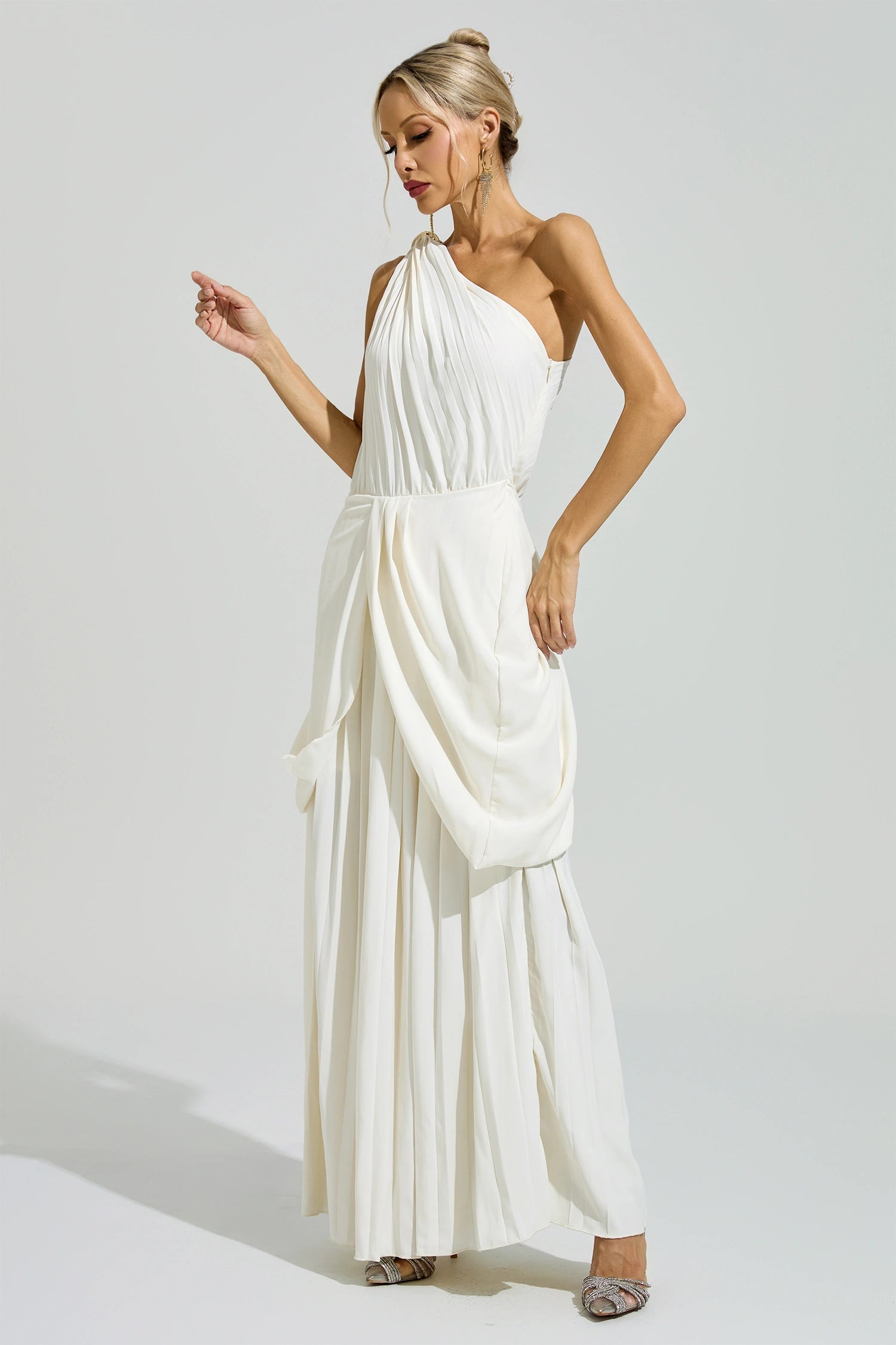 Pyrakon Apricot Sleeveless Maxi Dress