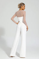 Paza Beaded Jumpsuit Two-Piece Set