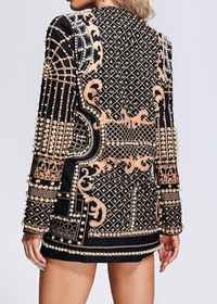 Salwa Pearl Blazer Mini Dress