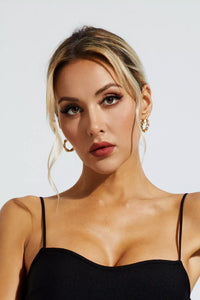 Maina Spiral Circle Earrings