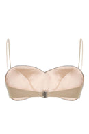 Izvra Crystal Bra Top In Silver