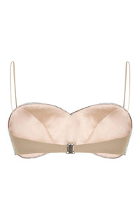 Izvra Crystal Bra Top In Silver