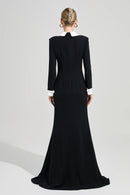 Orvandel Tie Crystal Embellished Maxi Dress