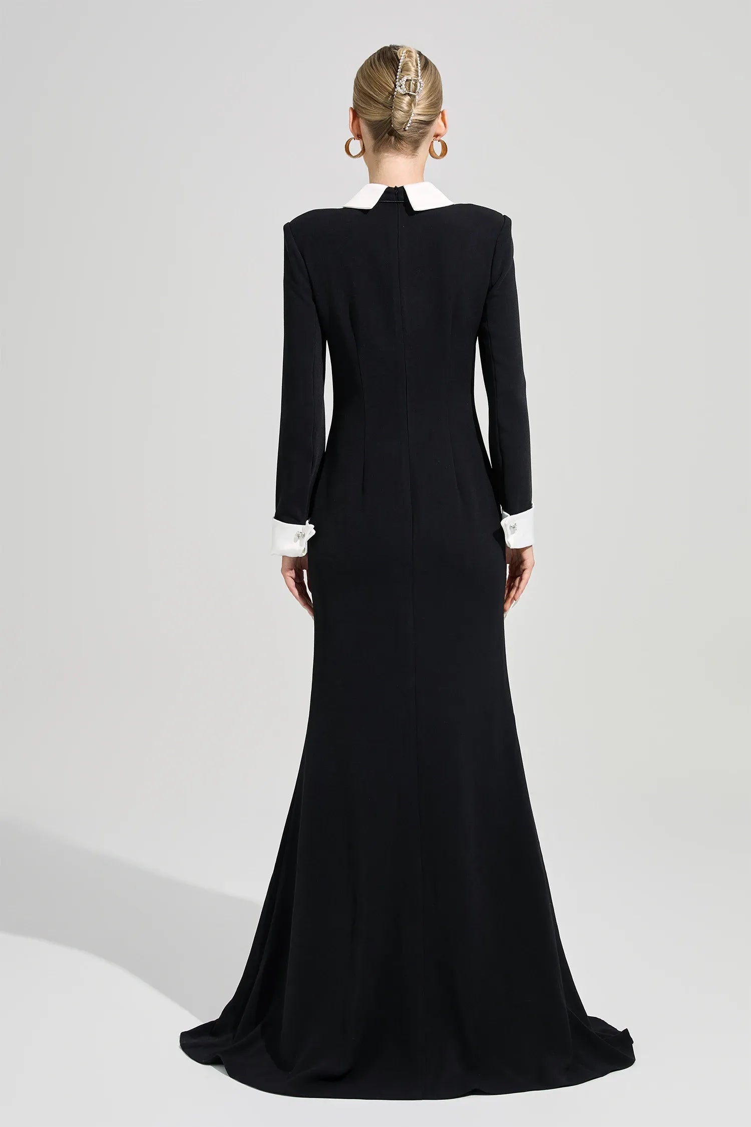 Orvandel Tie Crystal Embellished Maxi Dress