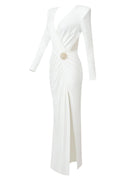 Urania Cutout Crossover Maxi Dress