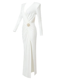 Urania Cutout Crossover Maxi Dress