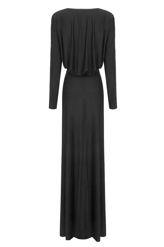 Jaime Long Sleeve Twist Cutout Maxi Dress