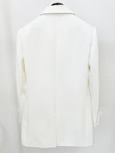 Finnr Bow Detail Blazer Dress In White