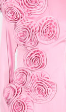 Garina Flower Maxi Dress In Pink