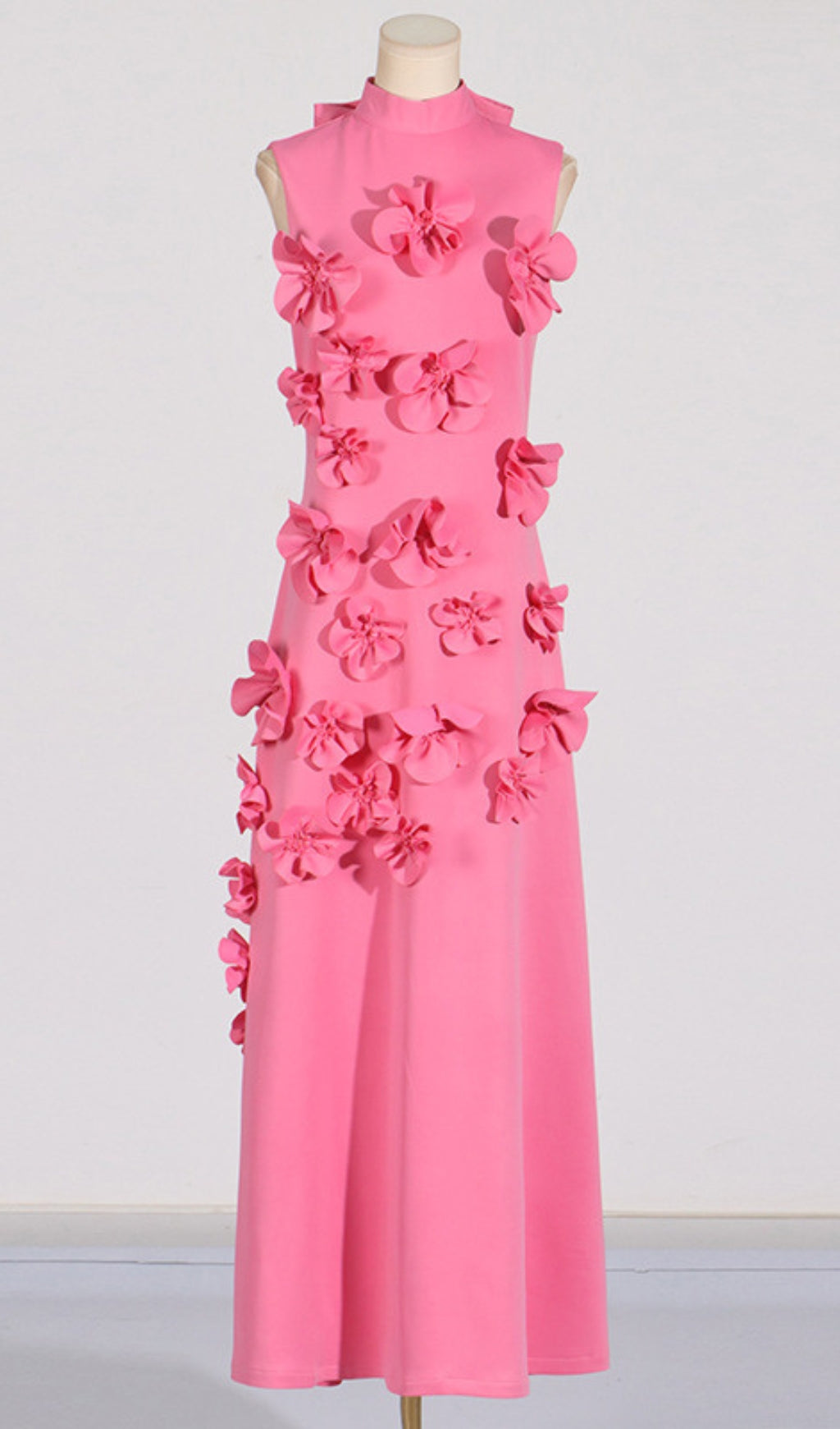 Hank Flower Embellished Maxi Dress In Pink