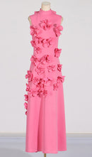 Hank Flower Embellished Maxi Dress In Pink