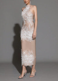 Altessa Pearl Sequin Embellished Midi Dress