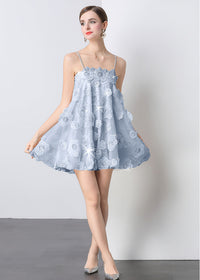 Manon Crystal-Embellished Floral Mini Dress