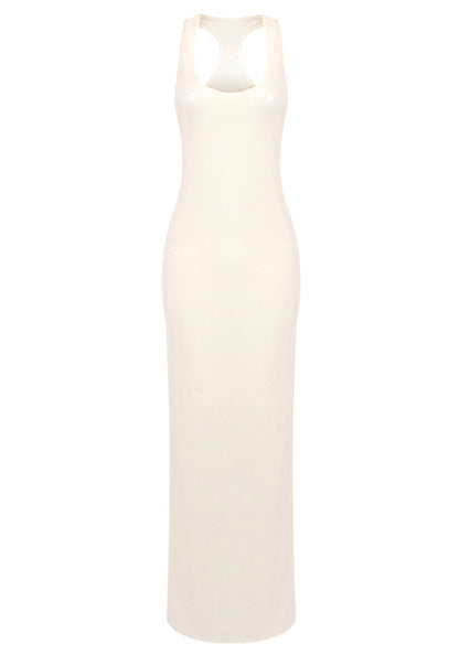 Jolleen Sequin Maxi Dress In Ivory