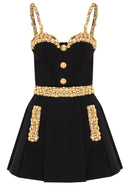 Behnam Embellished A Line Mini Dress