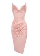 Clovia Draped Strappy Back Midi Dress