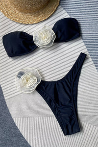 Bhavya Black Rose Bustier Bikini