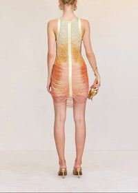 Basanti Tassel Detail Mini Dress