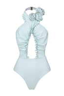 Raisa Floral One Piece Swimwear In Blue