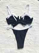 Berit Bandeau Bikini In Black