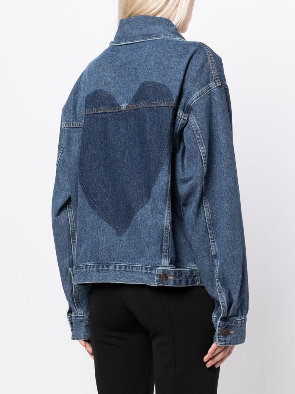 Aether Cutout Heart Denim Jacket