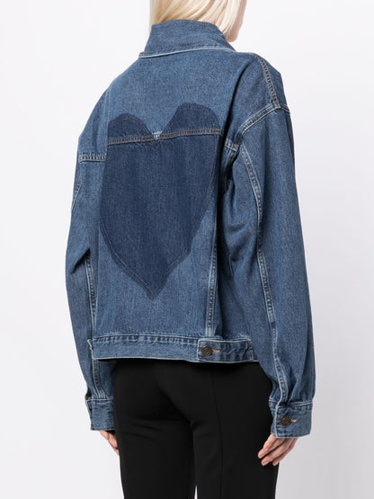 Aether Cutout Heart Denim Jacket