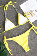 Bhavna Diamond Bikini In Yellow