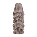 Hylrek Strapless Tiered Maxi Dress In Grey