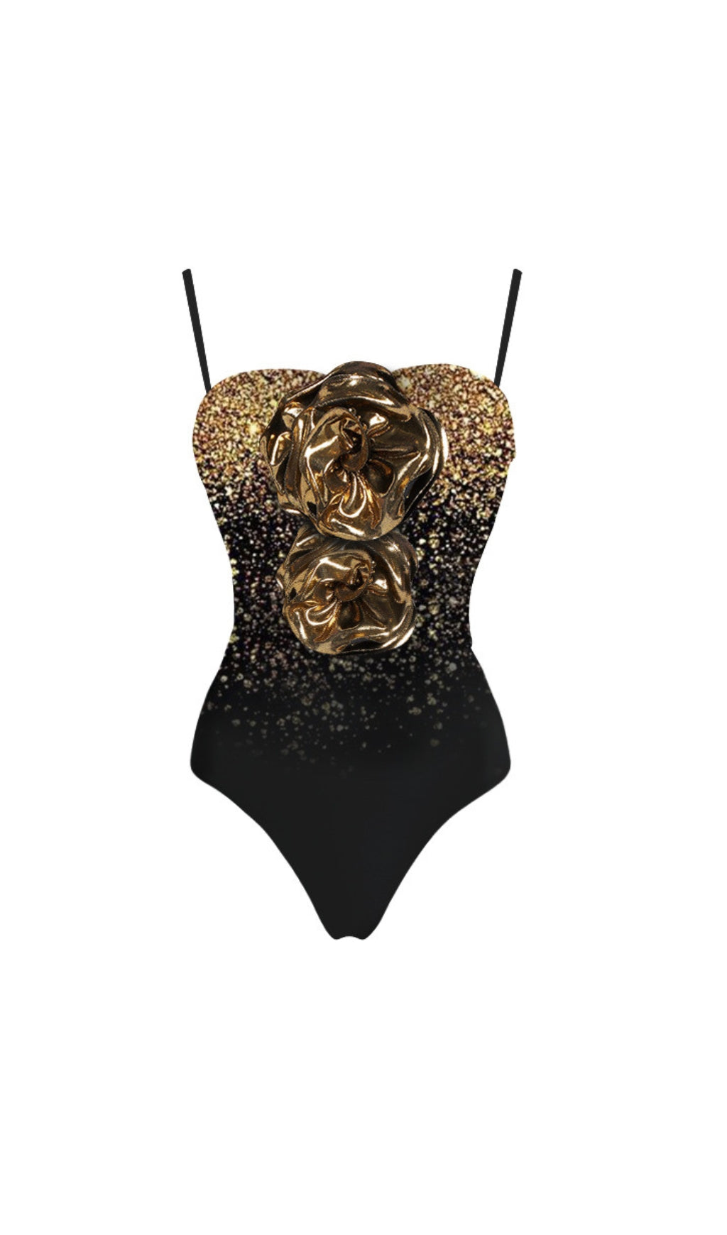 Edina Flower Sequin Swimsuit And Skirt