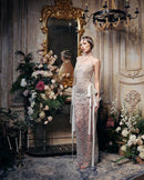 Falenor Sequin Mermaid Wedding Maxi Dress