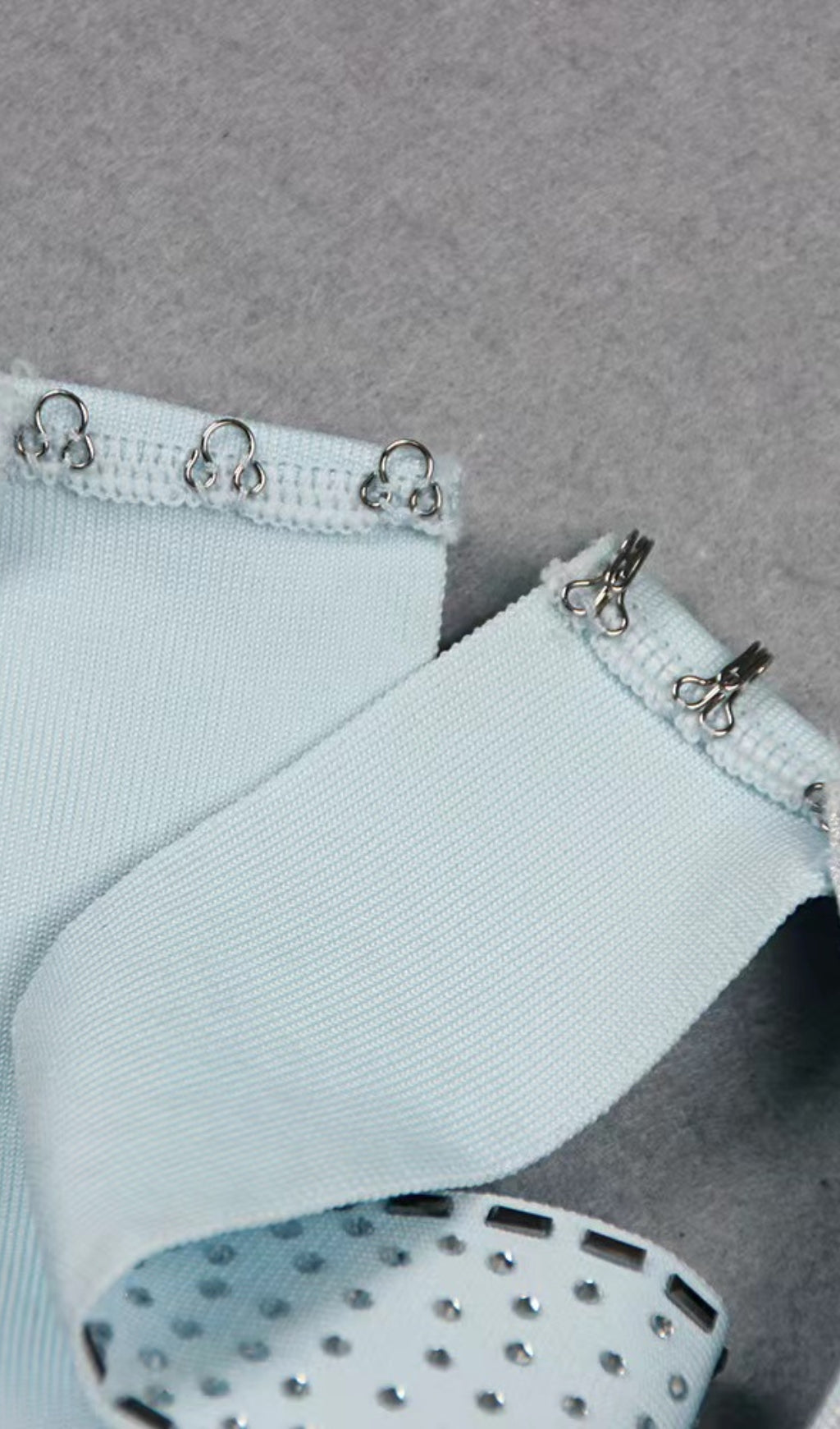 Romelle Crystal Embellished Cutout Halter Bodycon Dress