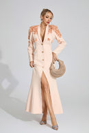 Jelia Long Sleeve Flower Maxi Dress