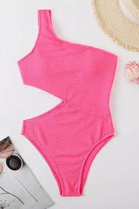 Tadeo One Shoulder Cutout Swimwear In Pink