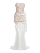 Shiva Strapless Lace Corset Dress Set