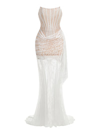 Shiva Strapless Lace Corset Dress Set