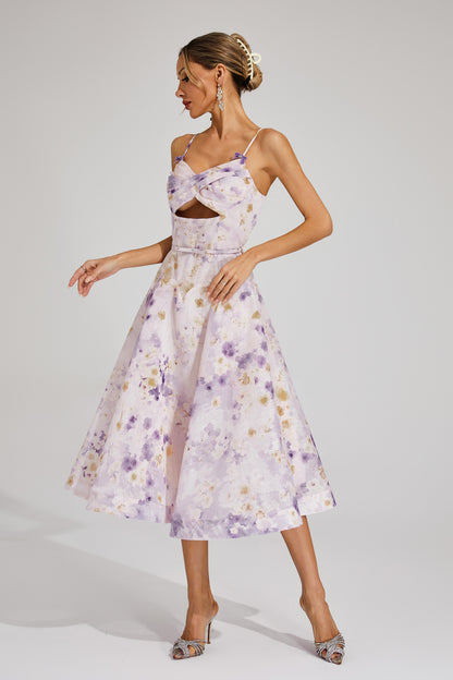 Uvandra Holiday Slip Dress In Purple