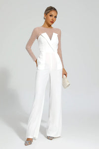 Paza Beaded Jumpsuit Two-Piece Set