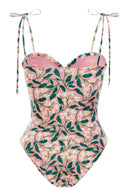 Aether Flower Printed Swimwear In Pink