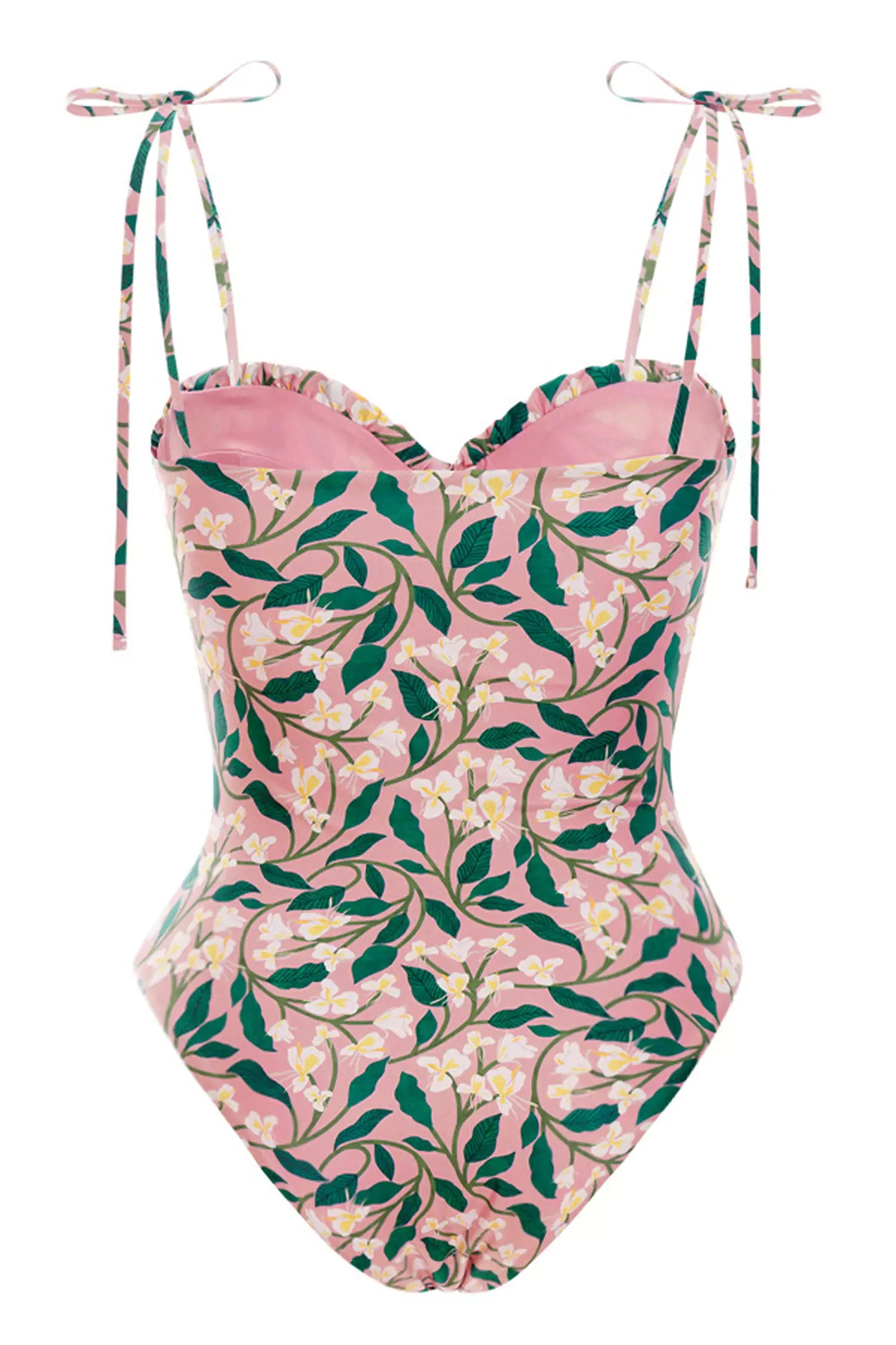 Aether Flower Printed Swimwear In Pink