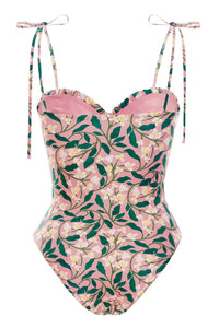 Aether Flower Printed Swimwear In Pink