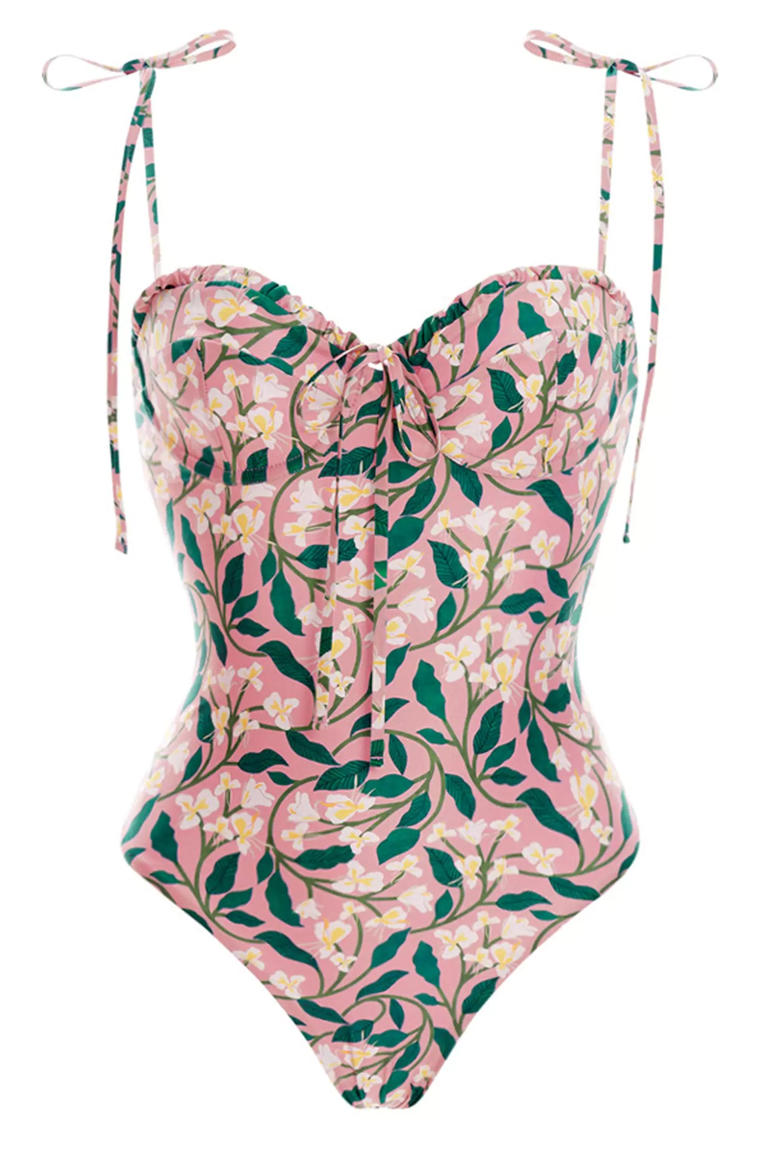 Aether Flower Printed Swimwear In Pink
